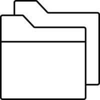 File folder icon vector