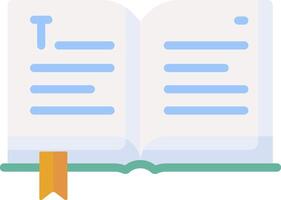 An open book with a ribbon and a bookmark vector