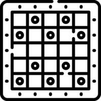 A square with a square pattern on it vector