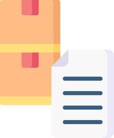 A file folder and a document are next to each other vector