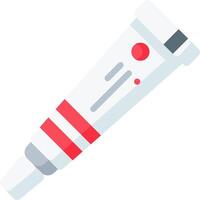 A tube with red and white stripes on it vector