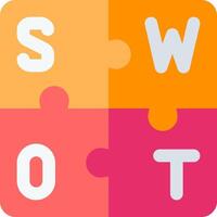 Swot - word puzzle game vector