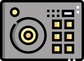 A dj mixer icon on a white background vector