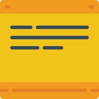 A yellow folder with a note on it vector