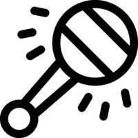 A black and white icon of a ball and a ball vector