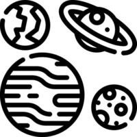 Solar system icon set vector