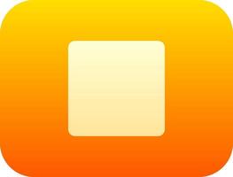An orange square with a white square in the middle vector