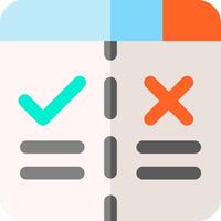 A check mark and a check box icon vector