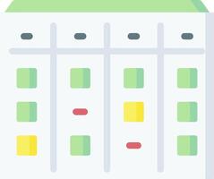 A calendar with different colored squares vector