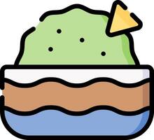 Ice cream icon with a slice of cake vector
