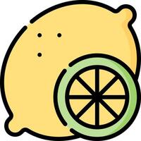 A lemon with a green wheel and a slice of lemon vector