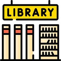Library icon illustration vector