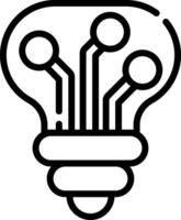 Light bulb icon vector