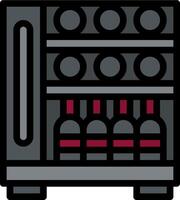 wine cooler illustration design vector