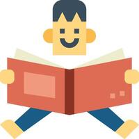 reading illustration design vector
