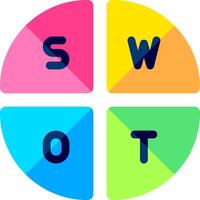 swot analysis illustration design vector