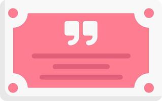 A pink frame with two speech bubbles on it vector