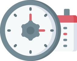 A clock and a calendar icon on a white background vector