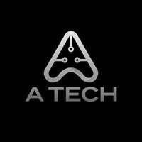 A Tech logo vector