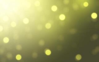 Golden Haze Bokeh Serenity. Soft Green Glow with Subtle Golden Dots, Background decoration vector