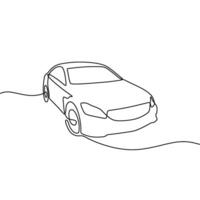 A drawing of a car on a white background vector
