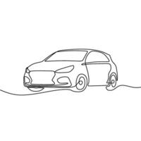 A drawing of a car on a white background vector