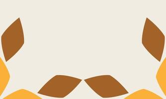 A pattern of orange and brown shapes on a white background vector