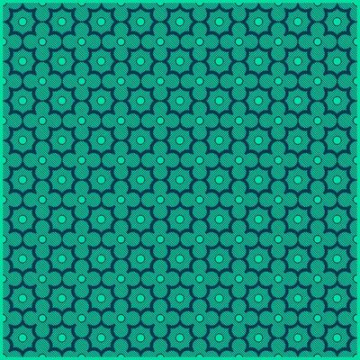 beautiful bright green flowers pattern with stripe shape
