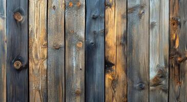 Textured wooden planks showcasing a rich variety of natural colors and patterns in sunlight photo