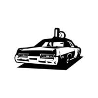 Bluesmobile monocrome silhouette car logo. isolated white background appear from the front with style. best for logos, badges, emblems, icons, design stickers, t-shirts. available in eps 10 vector