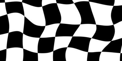racing flag background with black and white checkered pattern vector