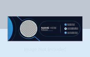 Architect of Digital Transformation email signature design. vector