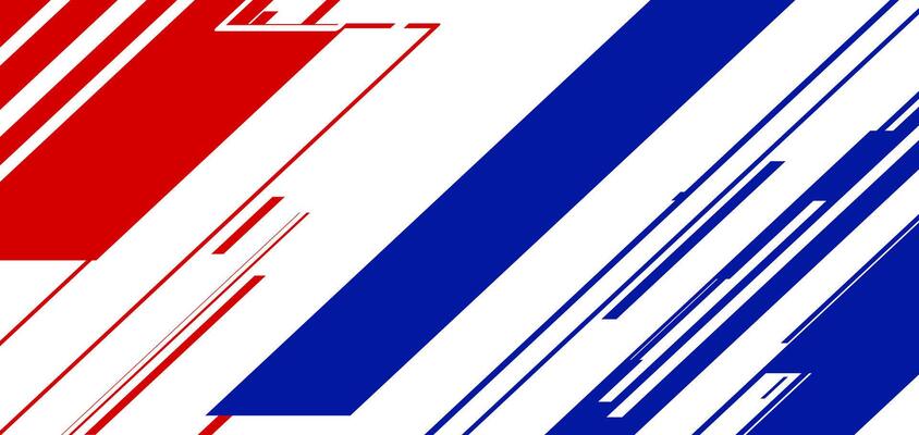 A red, white and blue striped background