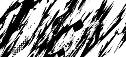 Black and white abstract background with many different shapes vector
