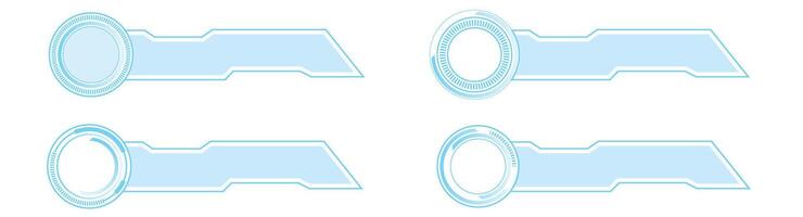 lower third digital technology theme design for overlay, title, news television and straming vector