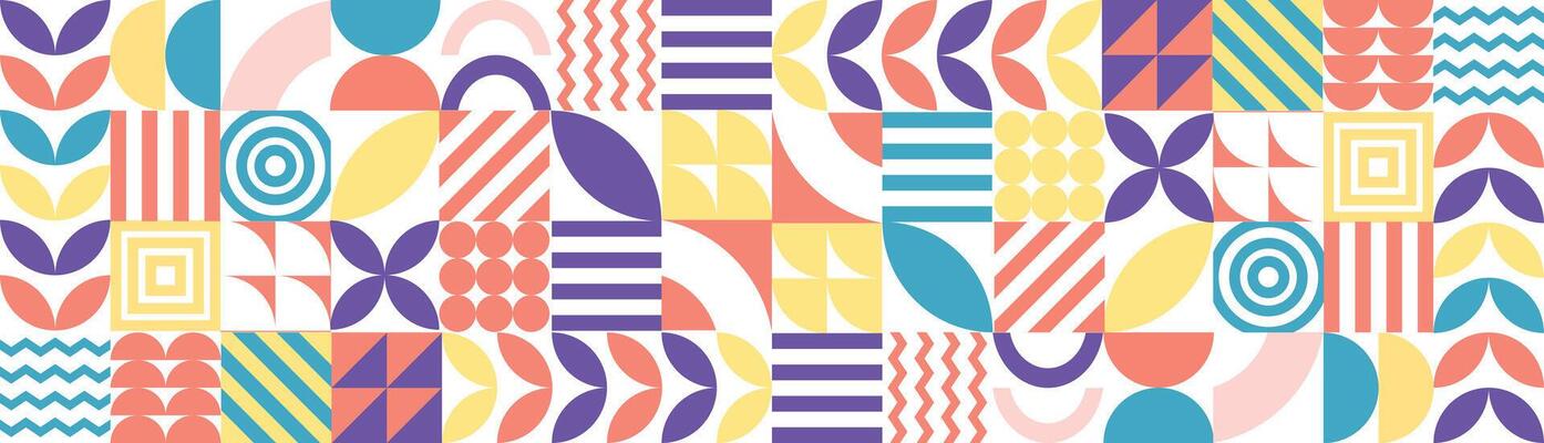 mosaic tile colorfull seamless pattern geometric