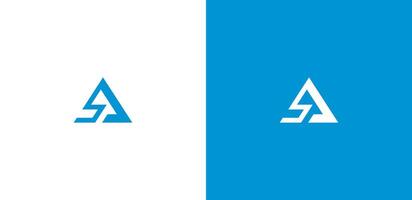 Letter L A S logo template vector