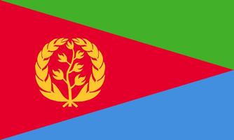 Eritrea flag national material design vector