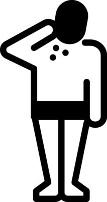 Solid black icon for allergens