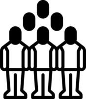 Solid black icon for community vector