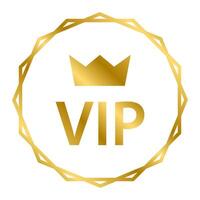 VIP icon for graphic design, logo, website, social media, mobile app, UI vector