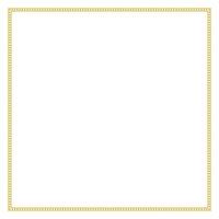 Golden Square Border Frame vector