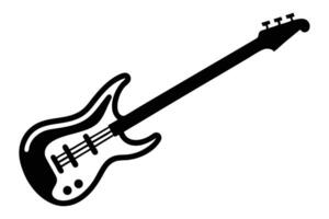 Guiter silhouette illustration vector