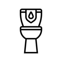 efficient toilet water saving line icon illustration vector