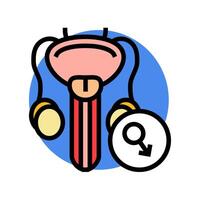 erectile dysfunction color icon illustration vector