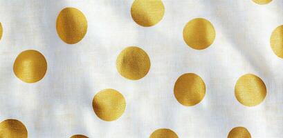 Golden circles create an elegant design on a white background, perfect for decor and fashion photo