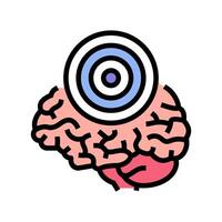 target brainstorm color icon illustration vector