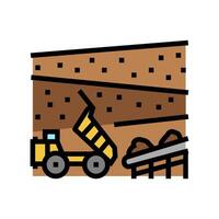 extraction process mining color icon illustration vector