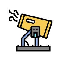 dust control mining color icon illustration vector