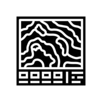 geologic mapping mining glyph icon illustration vector